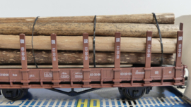 Piko H0  goederenwagon DR  Röngenwagon met Houtlading ovp 5/6416-015