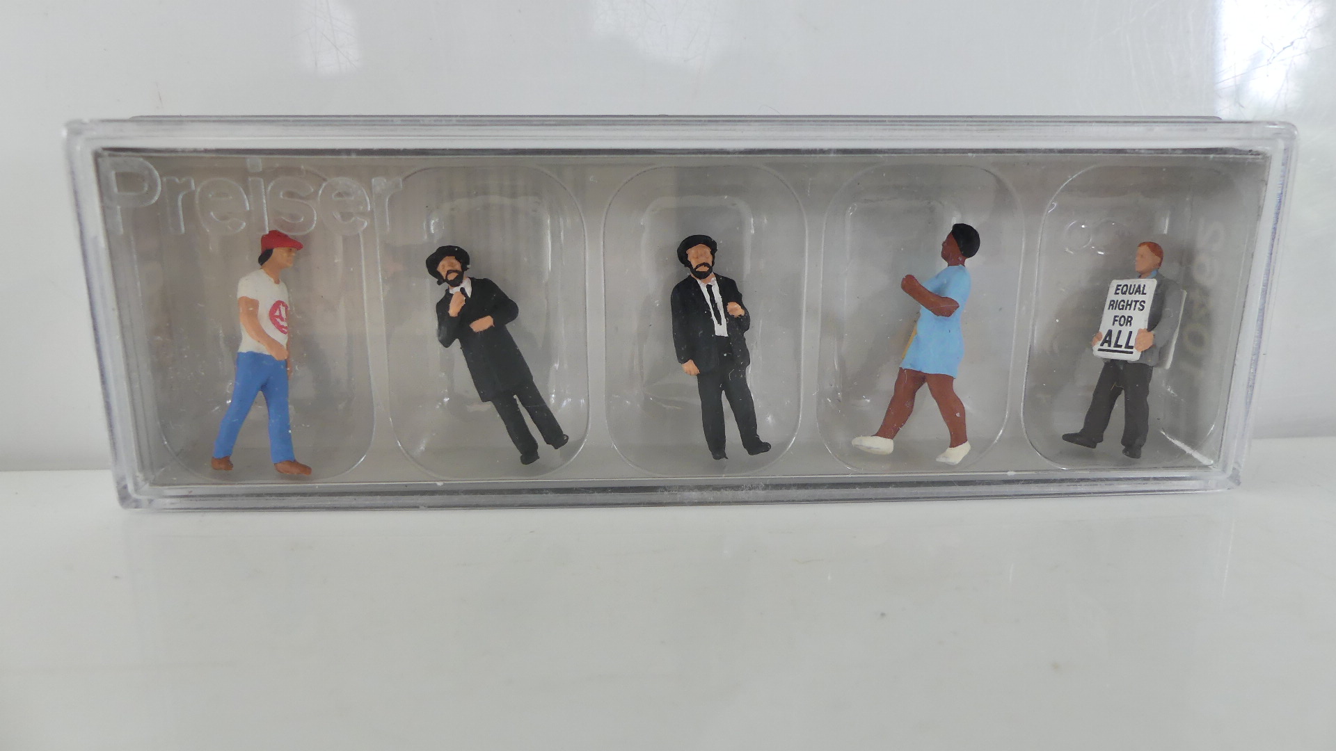Preiser 1:87 H0 Amerikaanse straat scene / figuren ovp 10462