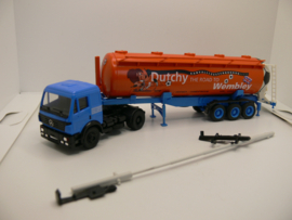 Herpa 1:87 H0 Mercedes tankwagen opdruk Dutchy The Road to Wembley Heemex Cementbouw ovp Exclusiv Serie