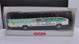 Wiking 1:87 H0 Mercedes O 404 RHD spelersbus SV Werder Bremen Beck's ovp 714 07 41