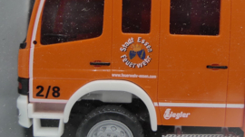 Herpa 1:87 H0 vrachtwagen Mercedes Benz Atego LF Feuerwehr Stadt Essen ovp 046671
