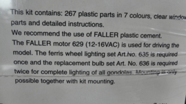 Faller  H0 1:87  Reuzenrad Kermis ovp 312