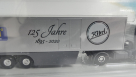 Kibri 1:87 H0  vrachtwagen Mercedes Actros opdruk 125 Jahre Kibri Sonderserie ovp 22500