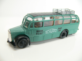 Roco 1:87 HO Baustellenset Unimog / Saurer Bus Schwarz Bau ovp 1526