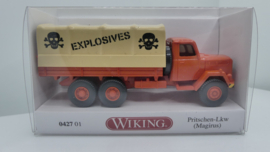 Wiking 1:87 H0 vrachtwagen Magirus Explosives ovp 0427 01