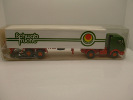 Wiking 1:87 H0 vrachtwagen Mercedes Schwabfrucht ovp 27 542