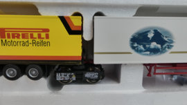 Roco H0 goederenwagon Kombirail DB dubbele set Pirelli / Royal Greenland ovp 1924