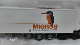 Roco H0 goederenwagon Kombirail DB dubbele set Roadrailer Europa SBB Cargo Migros ovp 1903