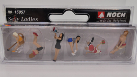 Preiser 1:87 H0 sexy dames in verschillende houdingen ovp 15957