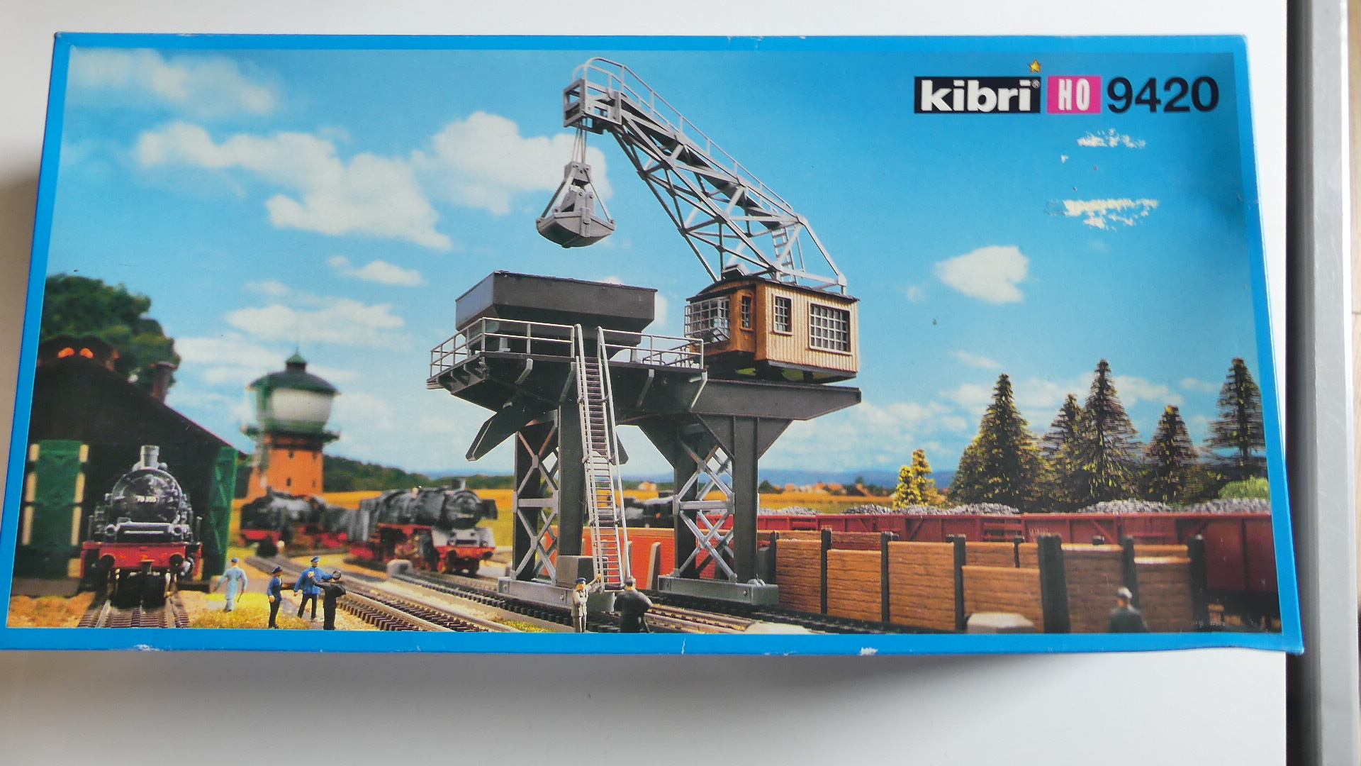 Kirbi 1:87 H0 bouwdoos bekolingsinstallatie met kraan ovp 9420