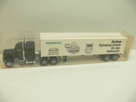 Wiking 1:87  H0  vrachtwagen USA Peterbildt Siemens containervervoer Berlin   OVP 527 / 129