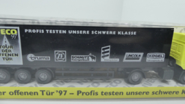 Wiking 1:87 H0 Vrachtwagen Mercedes Tour der offenen Tür Iveco 1997 ovp Werbemodell