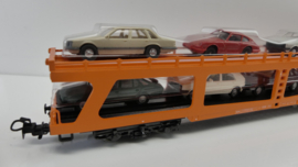 Märklin H0 Autotransporter ÖBB met 8 automodellen ovp 4174