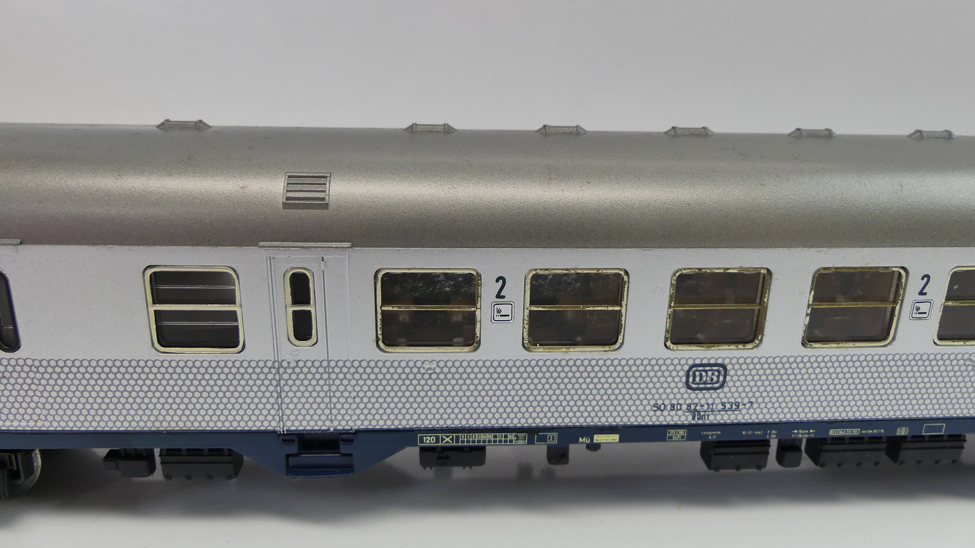 Märklin  H0  personenwagon stuurstand Silberling DB 2e Klasse binnen en sluit verlichting ovp 4160