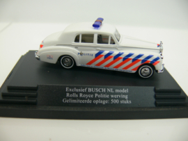 Busch EXCLUSIEF 1:87 HO Rolls Royce,  Politie Gooi en Vechtstreek: De Mooiste plek voor je carriëre. Gelimiteerde oplage 500 stuks.