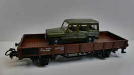 Märklin H0 1:87 Niederbordwagen met Mercedes G klasse lading ovp 4434