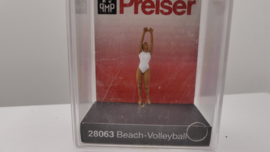 Preiser H0 Vrouw beach volleybal staand ovp 28063