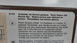 Faller  H0 1:87 garage met werkplaats en tankstation ovp B-345