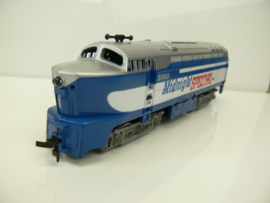 Tyco H0 diesel loc 1060 Midnight Special USA gelijkstroom analoog ovp 222-19