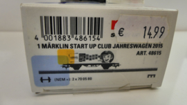 Marklin H0 goederenwagon containerwagon Club Jaarwagen 2015 Start up  ovp 48615