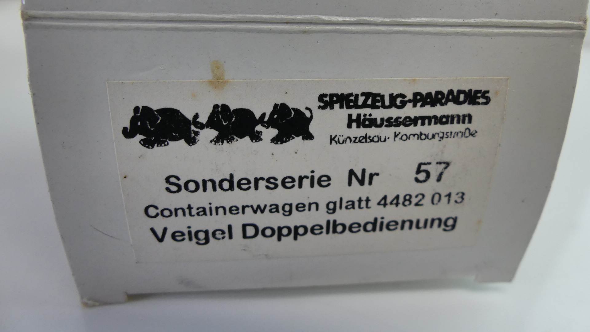 Märklin H0 goederenwagon Containerwagon Veigel Doppelbedienung ovp  57