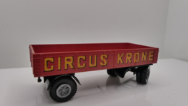 Preiser ?  1:87 H0  Aanhanger Circus Krone platte kar