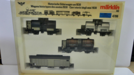 Märklin H0 1:87 goederenwagon set  Historische wagons 1930 SBB CFF Zwitserland ovp 4786