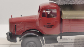 Brekina 1:87 H0  vrachtwagen Mercedes-Benz L 325 PP  PTT Technische Dienst ovp 44312