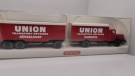 Wiking 1:87 H0 vrachtwagen Büssing 8000  Union Transport ovp 886 04 30