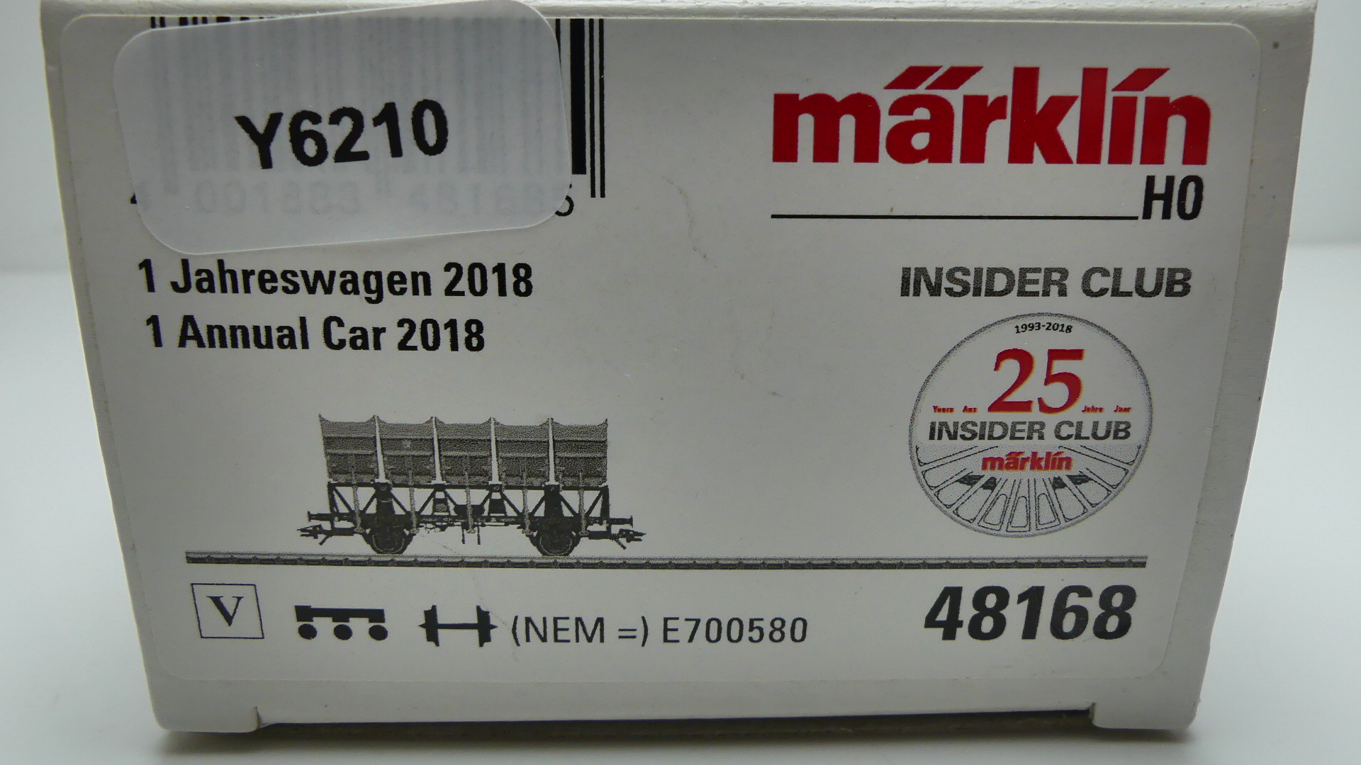 Märklin H0 goederenwagon Muldenkippwagen Jahreswagen jaarwagen 2018   ovp 48168