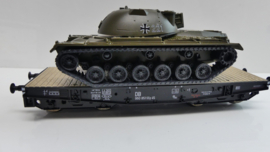 Roco H0 Goederenwagon Schwerlastwagen SSy45 DB Panzer tank Bundeswehr ovp 67808 Wisselstroom