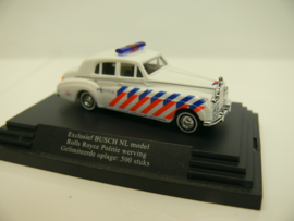 Busch EXCLUSIEF 1:87 HO Rolls Royce,  Politie Gooi en Vechtstreek: De Mooiste plek voor je carriëre. Gelimiteerde oplage 500 stuks.