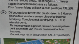 Faller 1:87 H0 bouwdoos zwembad met functie en figuren OVP 383