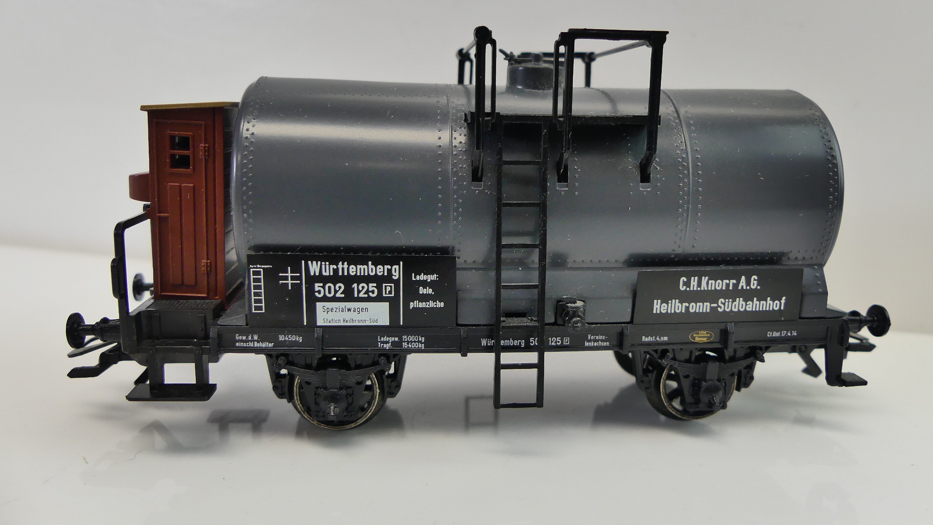 Märklin H0 goederenwagon  tankwagon Württemberg C.H. Knorr AG Heilbronn  502 125