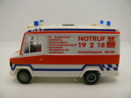 Herpa 1:87 H0  Mercedes Benz  Notruf Kiesling Krankentransport ovp 045902