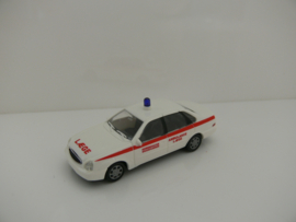 Rietze 1:87 Ford Scorpio Ambulance Laege Köbenhavns Brandvaesen ovp 50635