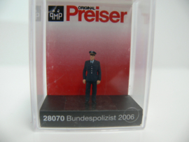 Preiser H0 Bundespolizist Duitse Politie agent ovp 28070