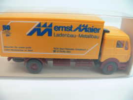 Wiking 1:87 vrachtwagen Mercedes Ernst Maier Ladenbau - Metalbau ovp 459/227