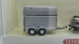 Wiking 1:87 H0  Audi Q 7 met Westfalia Paarden trailer OVP 066 03 41