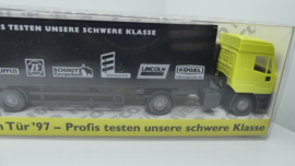 Wiking 1:87 H0 Vrachtwagen Mercedes Tour der offenen Tür Iveco 1997 ovp Werbemodell