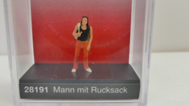 Preiser H0 man met rugzak ovp 28191