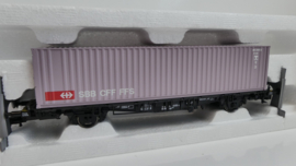 Roco HO goederenwagon Containerwagen SBB CFF FFS ovp 46912