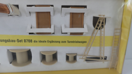 Preiser H0  bouwdoos uitbreidingsset bovenleiding set ovp 0708