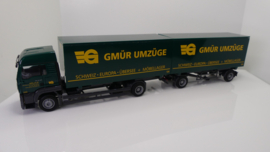 AWM 1:87 H0 vrachtwagen MAN TG-A LX WKHZ Gmür Umzüge Zwisterland ovp 55144