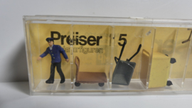 Preiser 1:87 H0 perron attributen en medewerker ovp 15