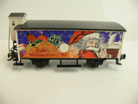 Marklin H0 gesloten goederenwagen met remmershuis DB Frohe Weihnachten 1993 ovp 31968