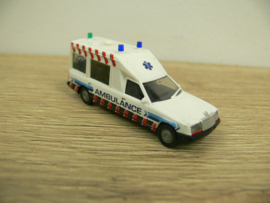 Herpa Mercedes Benz Miesen Bonna 124 Ambulance Ambulancedienst Kennemerland