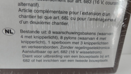 Faller 1:87 H0 bouwdoos afzettingsborden voor bouwplaats OVP 683