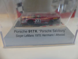 Brekina 1:87 H0 Porsche 917K Salzburg Sieger LeMans 1970 Hermann Attwood ovp 16001