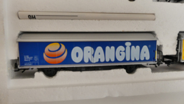 Märklin  H0 1:87  Goederenwagenset Schiebewandwagen Hbils Reclame wagons Aproz, Valser, Orangina Elmer Citro - SBB-CFF  ovp 4784